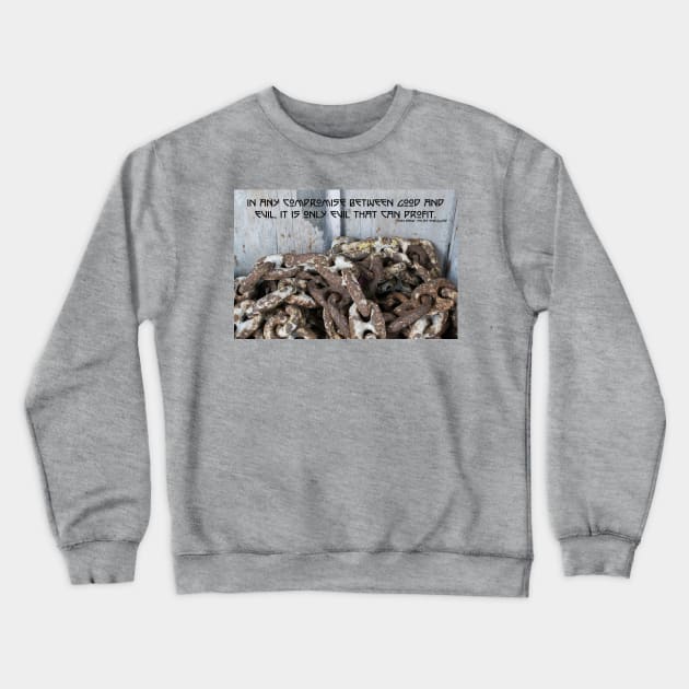 Ayn Rand Good and Evil Crewneck Sweatshirt by seacucumber